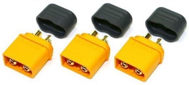 HRC9094PA XT-60 Stecker 3 Stück mit Kappen