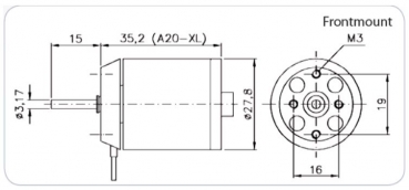 97800019 BL-Motor Hacker A20-6X L EVO -300W