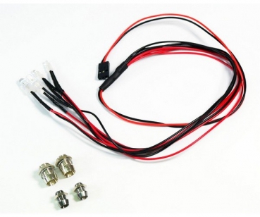 AB2320041 LED-Set 2+2/JR Weiß/Rot +Alu-Halter