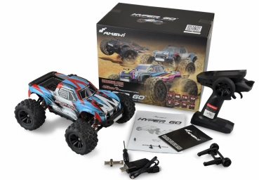 22627 HYPER GO MONSTERTRUCK BRUSHLESS 4WD 1:16 RTR BLAU/WEISS