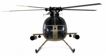 25336 AFX MD500E MILITÄR BRUSHLESS 4-KANAL 325MM HELIKOPTER 6G RTF BRAUN