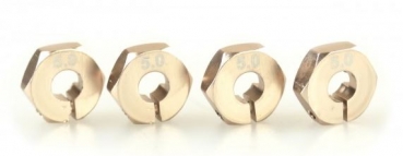 28219 Radmitnehmer 12mm ALU/gold 4 Stück