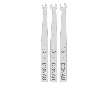 D980-PCS3 - Micro-Maulschlüssel-Set 3-tlg. 1 / 1,3 / 1,5 mm