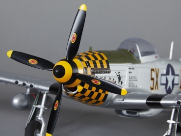 DB003PG DERBEE P51D-Mustang 75cm PNP gelb Warbird