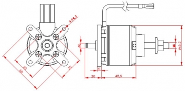 AL5005 BL-Motor DP AL50-05 560kv 4-6S