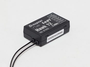S1052 Graupner Hawk 12 HoTT Empfänger mit 3-Achs-Gyro und Vario