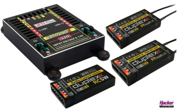 80001703 JETI DUPLEX 2.4EX Central Box 320 + 2x Rsat2 + RC Switch