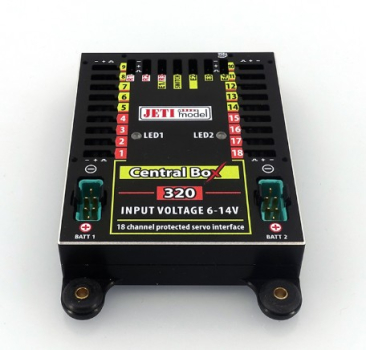 80001703 JETI DUPLEX 2.4EX Central Box 320 + 2x Rsat2 + RC Switch