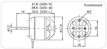 97800007 BL-Motor Hacker A20-22 L EVO 2-3S -200W