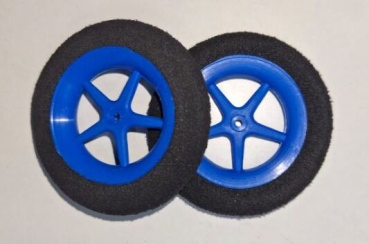 735359 Ultraleicht-Räder 63/12mm Speichen blau 1 Paar