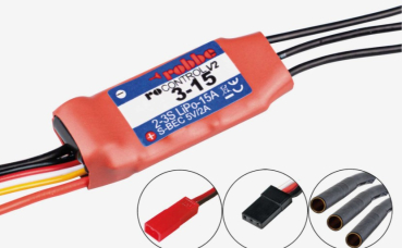8741 BL-Regler RO-CONTROL 3-15 V2 2-3S -15(30)A 5V/2A linear BEC