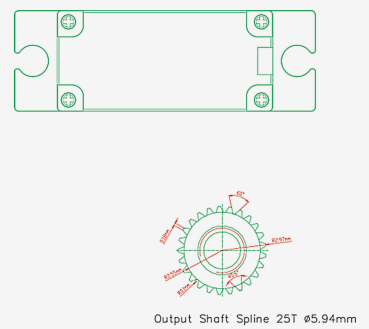 9116 Servo FS288+ BBHVMGdigi 13,5mm -8,4V -65N