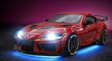 10042 1:43 4WD Drift/Race Car SUPRA RTR - rot