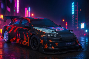 12230 1:10 EP On-road "Aero-X" brushed 4WD RTR + NiMH 2000mAh