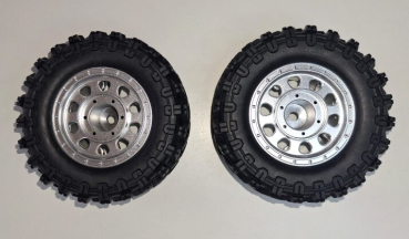 012-P12Y10S Kompletträder silber, 2 Stück Hyper Go SC