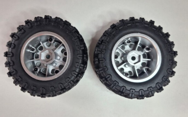 012-P12Y10S Kompletträder silber, 2 Stück Hyper Go SC