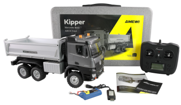 22685 Mercedes-Benz Arocs Kipper 6x6 1:14 RTR anthrazit