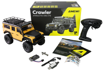 22724 AMXRock Mini-D90 Scale Crawler 4WD 1:16 RTR gelb