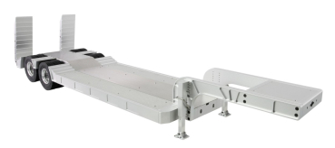 22731 Tieflader-Sattelauflieger mit Doppelachse aus Aluminium 1:14 KIT