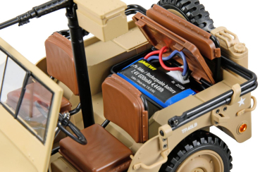 22738 Jeep Willys MB Scale Crawler 4WD 1:14 RTR sand