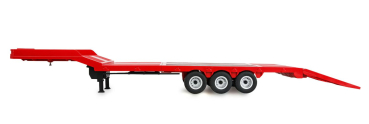 22742 Tieflader-Sattelauflieger Dreiachser für Scania 1:18 rot