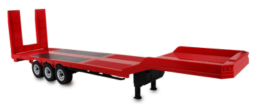 22742 Tieflader-Sattelauflieger Dreiachser für Scania 1:18 rot