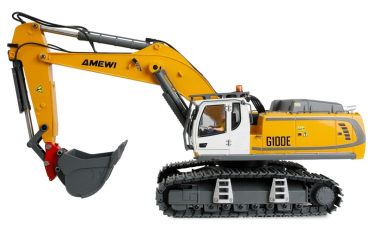 22749 RC-Bagger G100E 1:19 Vollmetall gelb