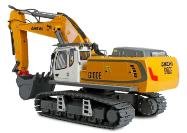 22749 RC-Bagger G100E 1:19 Vollmetall gelb