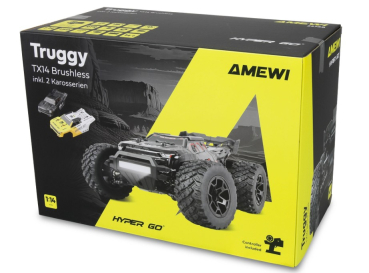 22758 Hyper GO TX14 Truggy brushless 4WD 1:14 RTR
