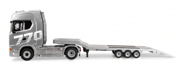 22776 Scania 770 S Zugmaschine + Tieflader-Sattelauflieger