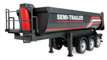 22778 Dreiachs-Sattelauflieger mit Kippmulde 1:18 RTR anthrazit