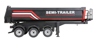 22778 Dreiachs-Sattelauflieger mit Kippmulde 1:18 RTR anthrazit