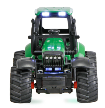 22790 Traktor aus Metall mit Anhänger 1:64
