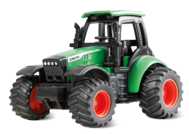 22792 Traktor aus Metall mit Rückeanhänger + Ladekran