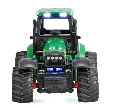 22792 Traktor aus Metall mit Rückeanhänger + Ladekran