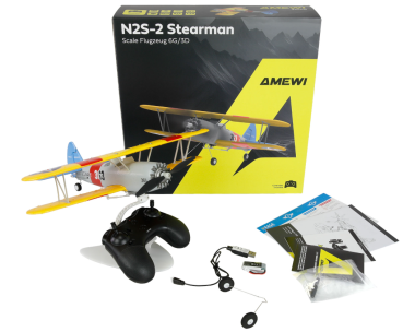 24148 AMXFlight N2S-2 Stearman 360mm 6G/3D 6-Kanal RTF