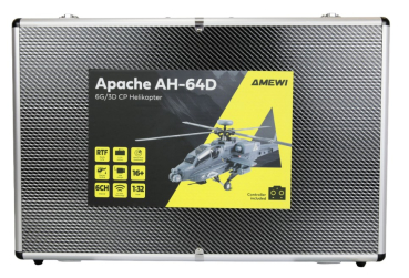 25369 Apache AH-64D CP Helikopter 6G/3D RTF grau