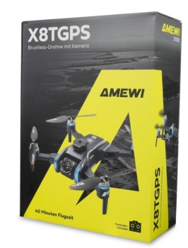 25382 AMXFlight X8TGPS Brushless-Drohne mit Kamera & LCD-Fernsteuerung