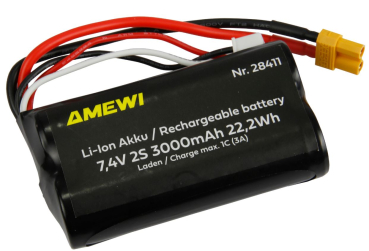 28411 Li-Ion Akku 2S 7,4V 3000mAh XT30