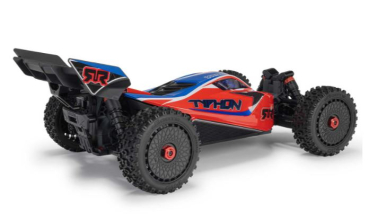 ARA4306V4T3 1/8 TYPHON 223S DSC 4X4 RTR Brushless Buggy, Red