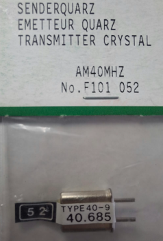 F101052 Sender-Quarz AM 40 MHz Kanal 52