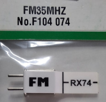 F104074 Empfänger-Quarz FM 35 MHz Kanal 74
