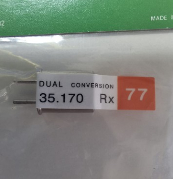 Empfänger-Quarz 35 MHz FM-DS Kanal 77