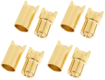 GF-1000-009 Goldkontakt-Stecker/Buchse 6,5mm 4 Paar