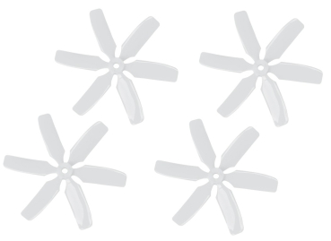 2958.4X4.6L Luftschraube 4x4,6"/6-Blatt Weiß CCW/L