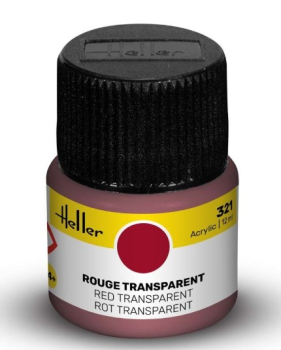 Acrylfarbe Heller 321 transparent-rot 12ml