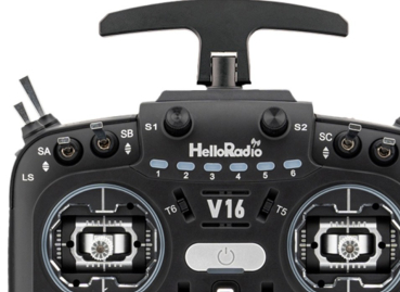 HR1006 HelloRadio V16 MAX 2,4GHz - ELRS LBT Mode 2 Fernsteuerung schwarz