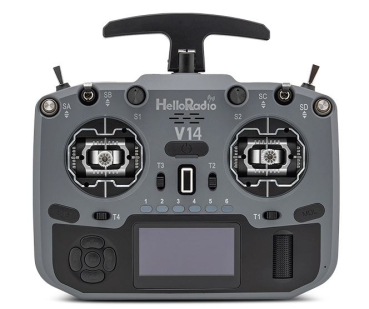 HR1018 HelloRadio V14 MAX OLED 2,4GHz - 4in1 LBT M2 Fernsteuerung grau, schwarz