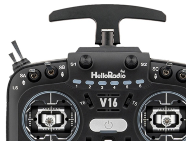 HR1018 HelloRadio V14 MAX OLED 2,4GHz - 4in1 LBT M2 Fernsteuerung grau, schwarz