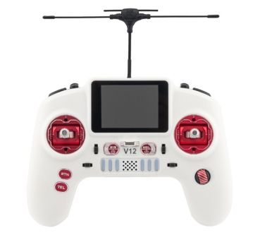 HR1103 HelloRadio V12 MAX 2,4GHz - ELRS LBT Fernsteuerung Mode 2 weiß, rot